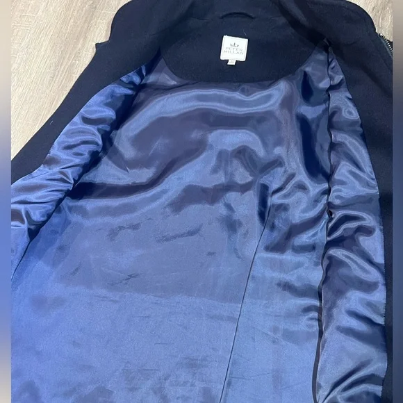 Peter Millar Large Wool Cashmere Blend Lux Insulated Dress Vest Leather Detail - Picture 6 of 11